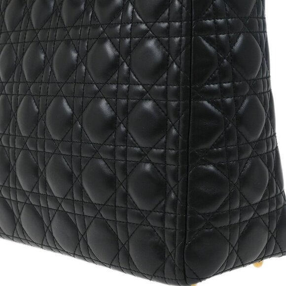 Christian Dior Black Lambskin Lady Dior Cannage 2way Handbag 02-MA-1100 114797 - Picture 3 of 10